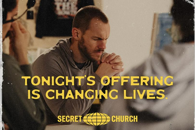 A poster of the Secret Church 25 