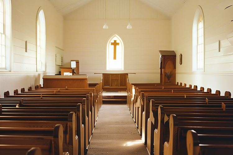 A church